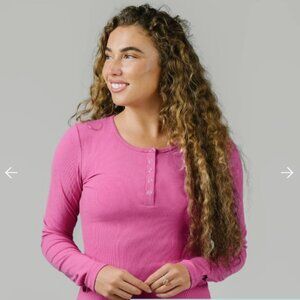 Zyia Madison Long Sleeve T Pink Large